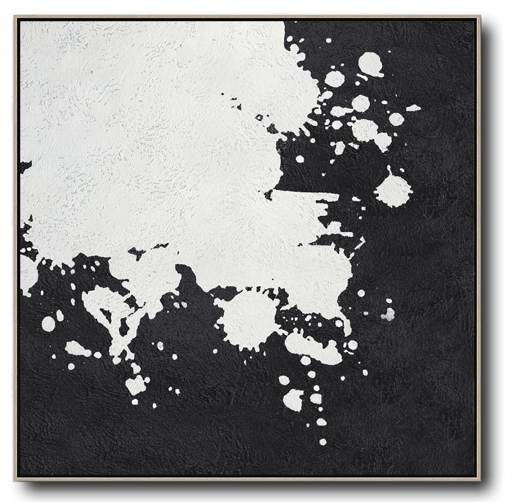 Minimal Black and White Painting #MN147A
